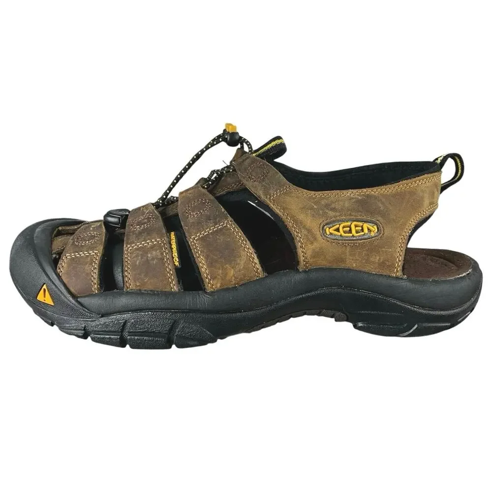 Keen Men’s Newport H2 Brown Leather Trail Hiking Sandal Size US 11